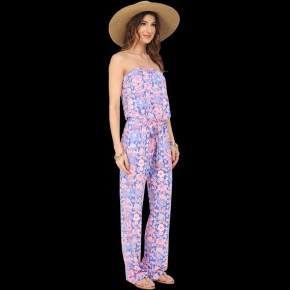 Lilly Pulitzer Tia Jumpsuit Iris Blue Werk It